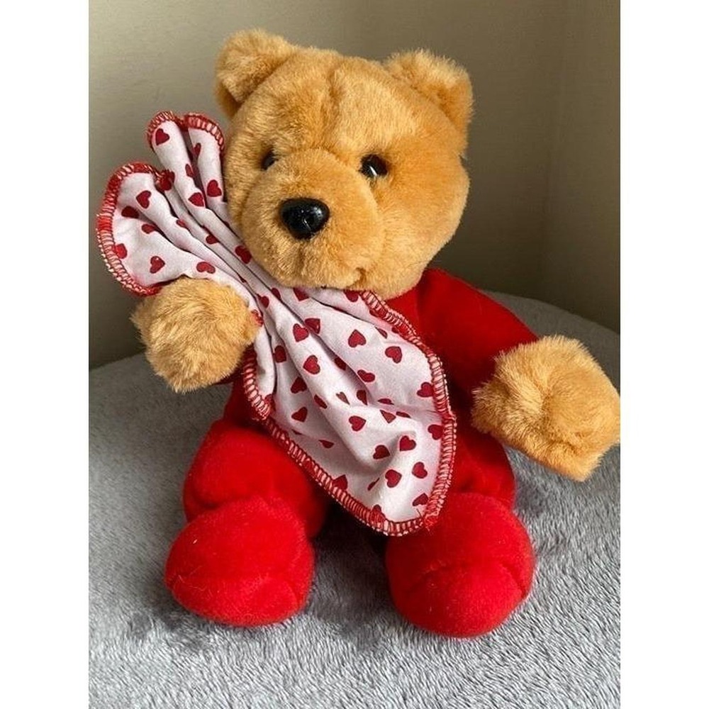 Commonwealth Teddy Bear Heart Lovey Vintage sku13